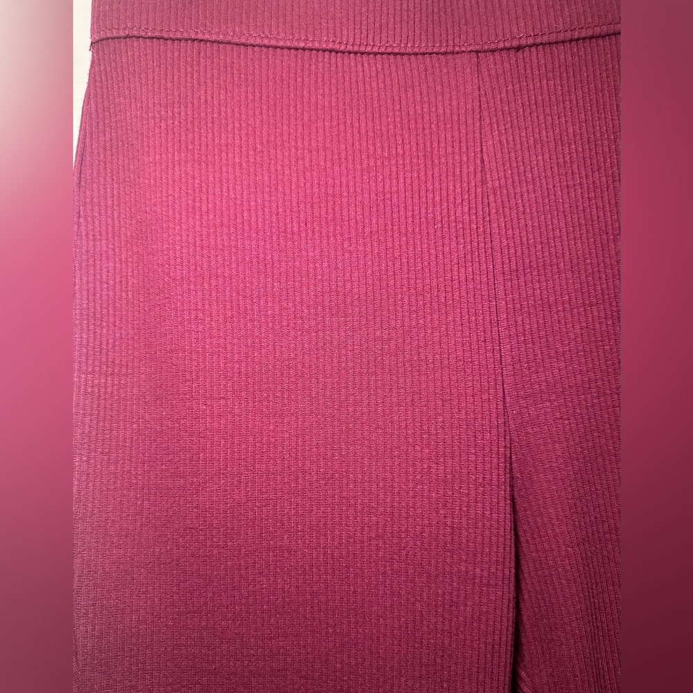 Time and Tru Ribbed Plum Colored  Leggings - Picture 6 of 7